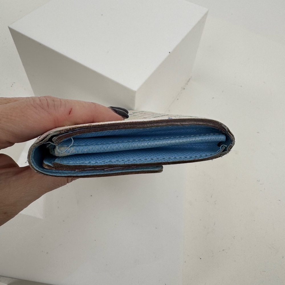 Louis Vuitton Murikami Monogram long wallet with rare blue interior-super clean - Picture 4 of 8